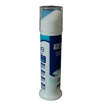 Customized Logo 100ml 110ml PP Airless Pump Tube Bottle for Toothpaste botol plastik