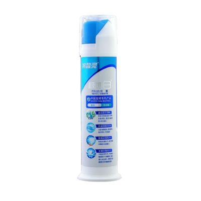 PP Custom Color Airless Toothpaste Pump Tube For 100ml 110ml Toothpaste Empty Bottle