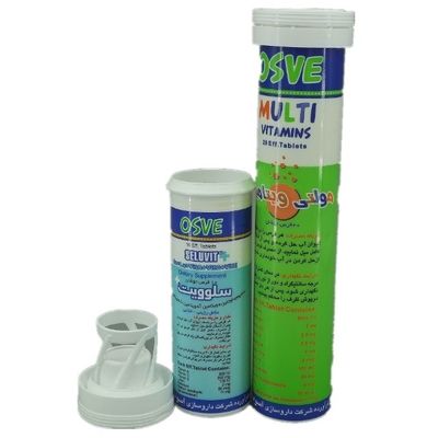 Small Tube Custom Color Plastic Bottles for VC Effervescent Tablets Capsule Container