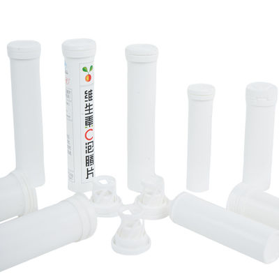 Personal Care Clear Plastic Vitamin C Effervescent Tablet Tubes with Lid Packaging Box