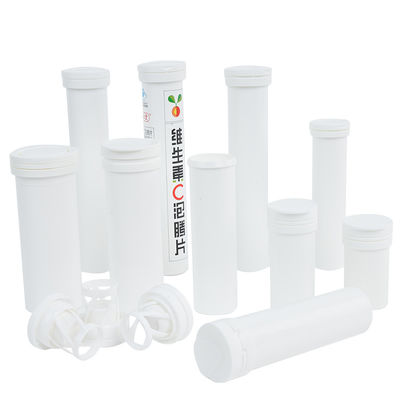 Customized Molding 40/50/60 Ml Empty Tube for Electrolyte Tablets Long White Packaging