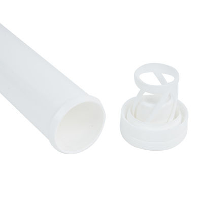 Vitamin C Effervescent Tablets Packaging PP Tube Bottle with Spring Cap and PP Material