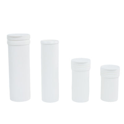 Vitamin C Effervescent Tablets Packaging PP Tube Bottle with Spring Cap and PP Material