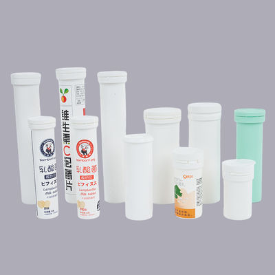 Personal Care 80ml Custom White Desiccant Candy Packaging Tube with Spring Cap