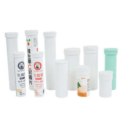 Effervescent Tablet Empty White Pill Plastic Bottle with Cap Food Grade PP