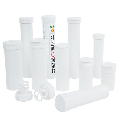 PP Material Injection Molding Round Small Salt Electrolyte Drink Packaging Tube with Cover