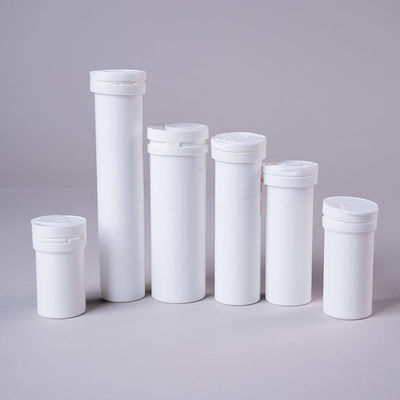Custom White Straight Effervescent Tablets Packaging Tube for Vitamin C Professional
