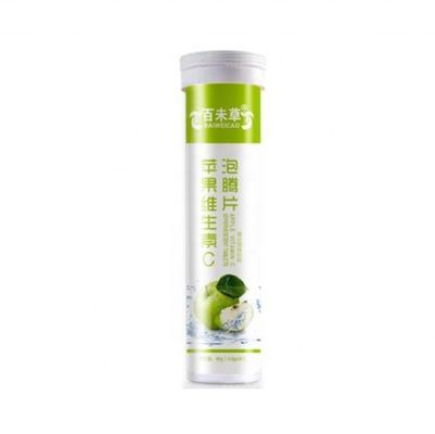 PP Plastic Effervescent Tablet Tube with Desiccant Cover and Customize Logo
