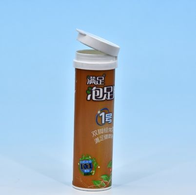 Plastic PP Tubes With Or Without Desiccant Spiral Lids For Packaging Of Supplements