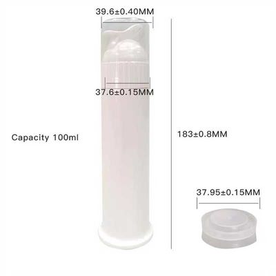 Eco-friendly PP Plastic Toothpaste Refillable Pump 100ml Custom Color Label available