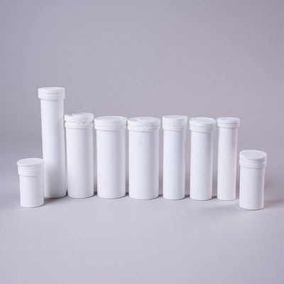 PP Plastic Effervescent Tablet Tube with Desiccant Cover and Customize Logo